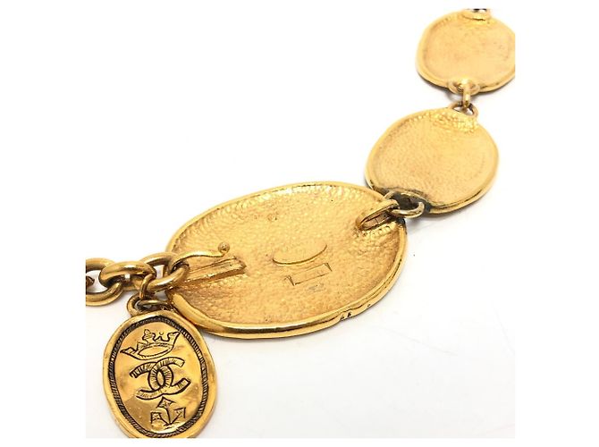 Chanel 2.6 Coco Mark Medaille Kettengürtel Golden - Ansicht 7