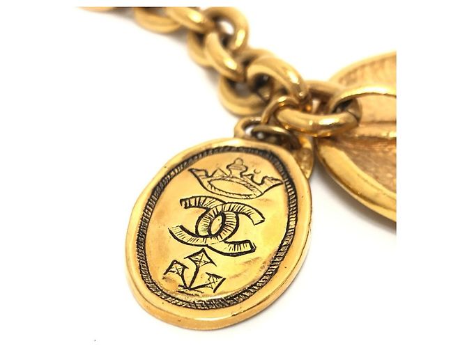 Chanel 2.6 Coco Mark Medaille Kettengürtel Golden - Ansicht 9