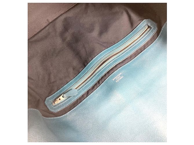 Hermès Borsa Slide City Flap Hermes Blu Blu navy - vista 11