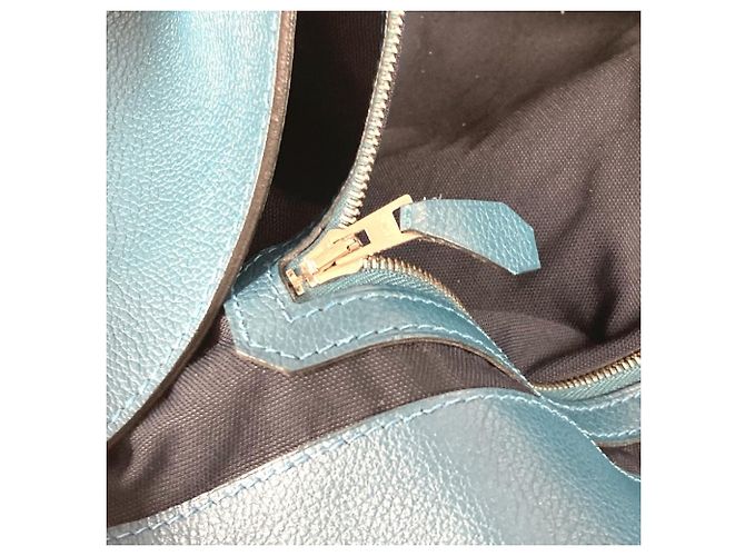 Hermès Borsa Slide City Flap Hermes Blu Blu navy - vista 14