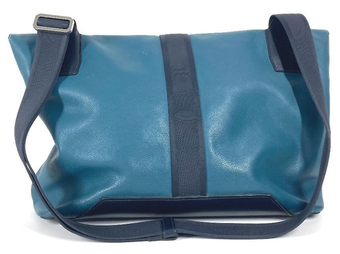 Hermès Borsa Slide City Flap Hermes Blu Blu navy - vista 2