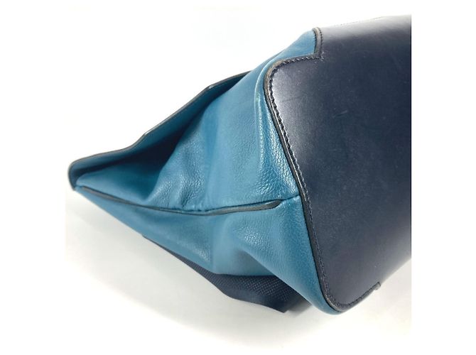 Hermès Borsa Slide City Flap Hermes Blu Blu navy - vista 7