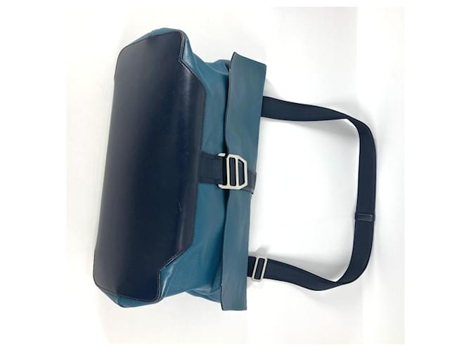 Hermès Borsa Slide City Flap Hermes Blu Blu navy - vista 9