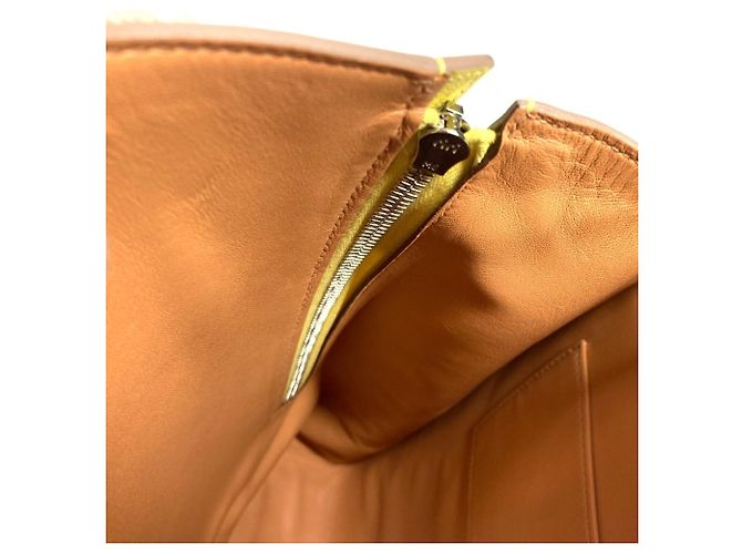 Hermès GR24 Leder-Rucksack Gelb - Ansicht 13