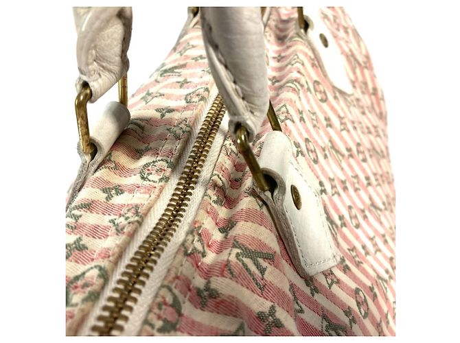 Borsa Boston Mini Lin Monogram Louis Vuitton Rosa - vista 10