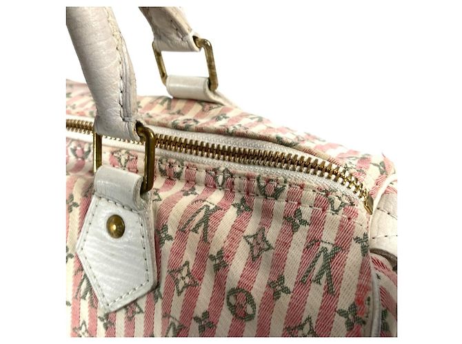 Borsa Boston Mini Lin Monogram Louis Vuitton Rosa - vista 11