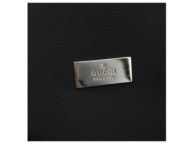 Borsa a mano GUCCI in tela nera 115517 Auth nb281 Nero - vista 15