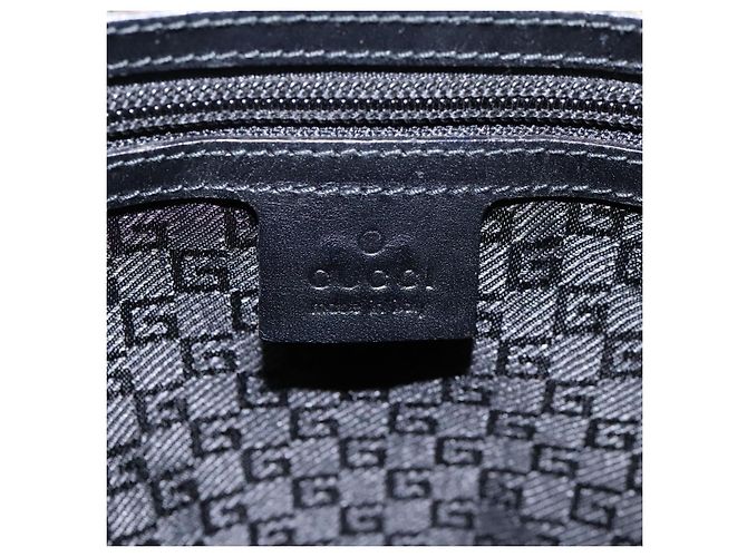 Borsa a mano GUCCI in tela nera 115517 Auth nb281 Nero - vista 16