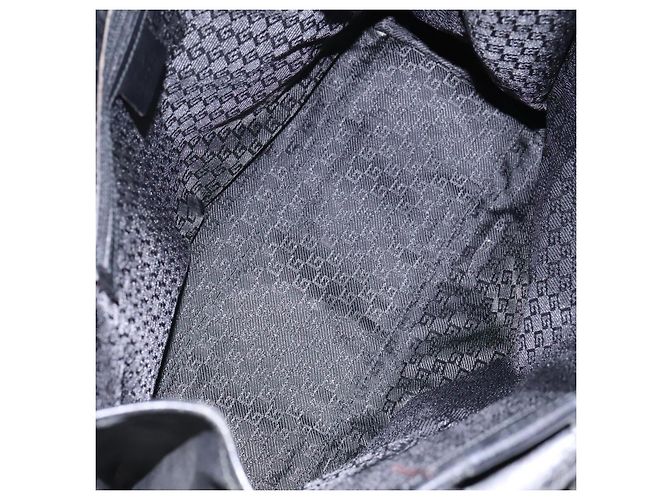 Borsa a mano GUCCI in tela nera 115517 Auth nb281 Nero - vista 17
