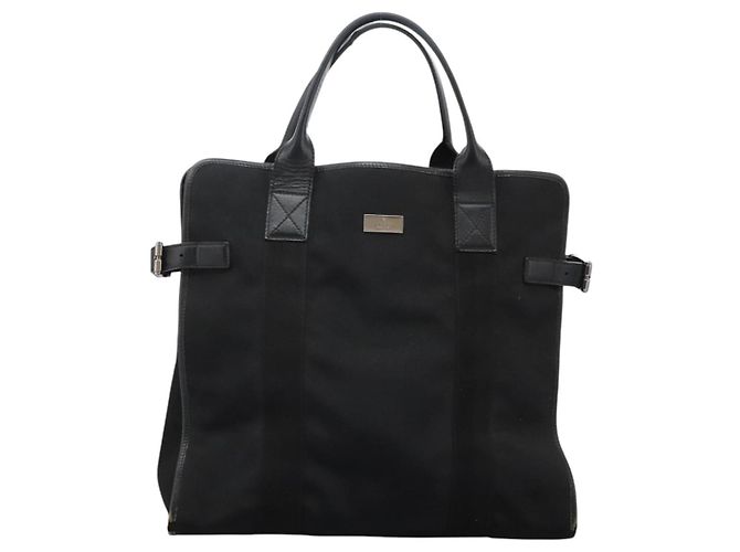 Borsa a mano GUCCI in tela nera 115517 Auth nb281 Nero - vista 2