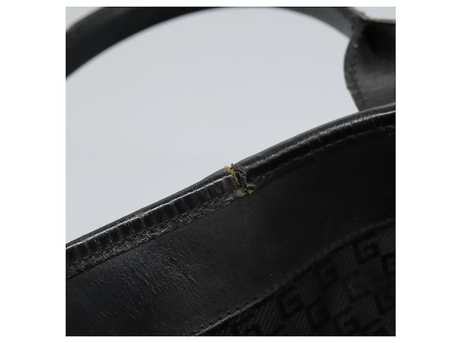 Borsa a mano GUCCI in tela nera 115517 Auth nb281 Nero - vista 23