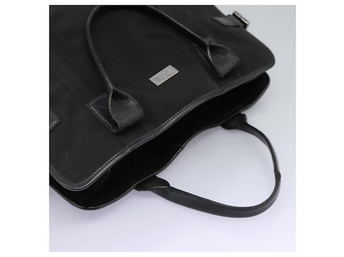 Borsa a mano GUCCI in tela nera 115517 Auth nb281 Nero - vista 6