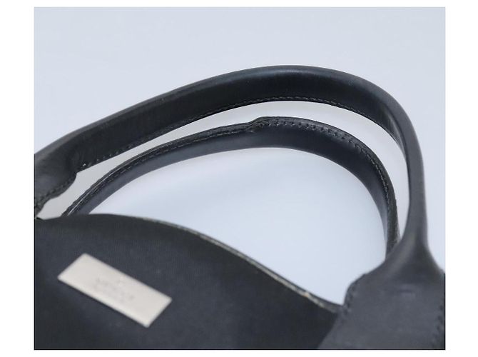 Borsa a mano GUCCI in tela nera 115517 Auth nb281 Nero - vista 9
