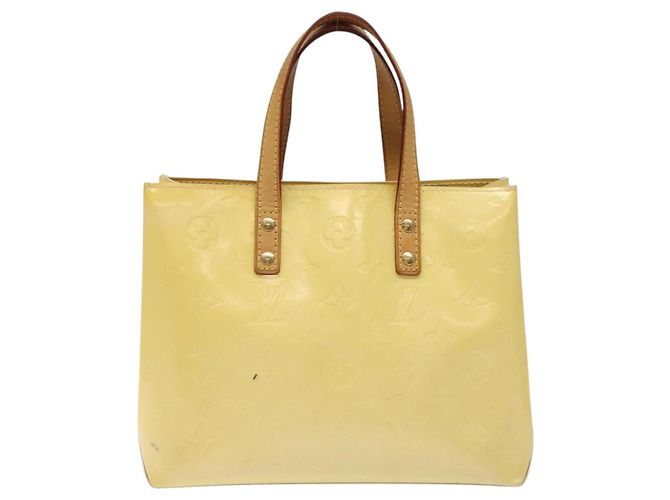 LOUIS VUITTON Monogram Vernis Reade PM Borsa a Mano Perle M91336 LV Auth 116705 - vista 2