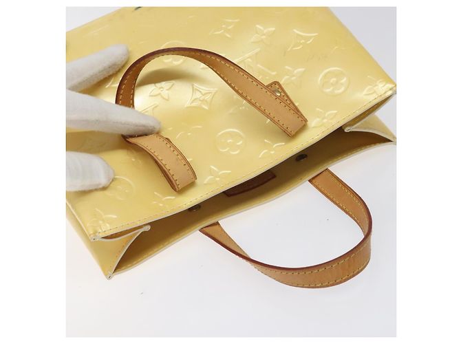 LOUIS VUITTON Monogram Vernis Reade PM Borsa a Mano Perle M91336 LV Auth 116705 - vista 6