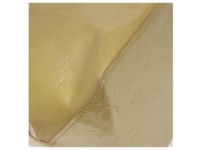 LOUIS VUITTON Monogram Vernis Reade MM Borsa a Mano Beige M91141 LV Auth 116687 - vista 14