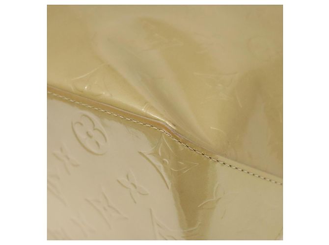 LOUIS VUITTON Monogram Vernis Reade MM Borsa a Mano Beige M91141 LV Auth 116687 - vista 15