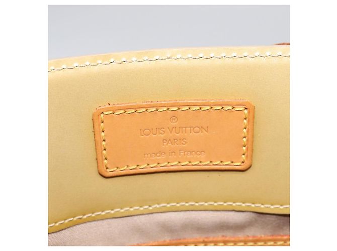 LOUIS VUITTON Monogram Vernis Reade MM Borsa a Mano Beige M91141 LV Auth 116687 - vista 17
