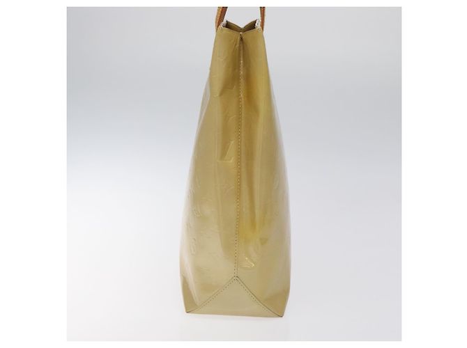 LOUIS VUITTON Monogram Vernis Reade MM Borsa a Mano Beige M91141 LV Auth 116687 - vista 3