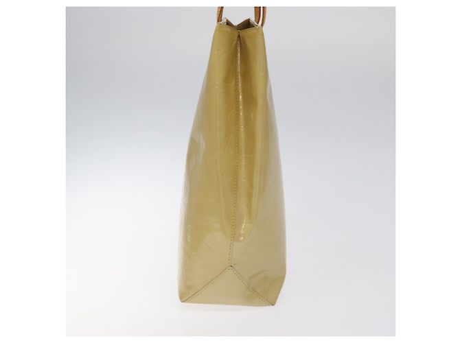 LOUIS VUITTON Monogram Vernis Reade MM Borsa a Mano Beige M91141 LV Auth 116687 - vista 4