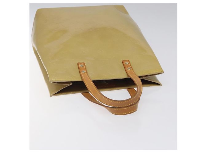 LOUIS VUITTON Monogram Vernis Reade MM Borsa a Mano Beige M91141 LV Auth 116687 - vista 6