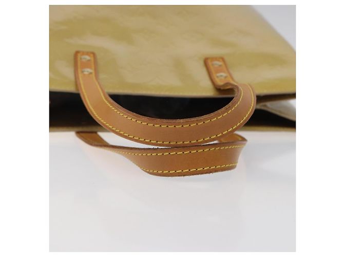 LOUIS VUITTON Monogram Vernis Reade MM Borsa a Mano Beige M91141 LV Auth 116687 - vista 7
