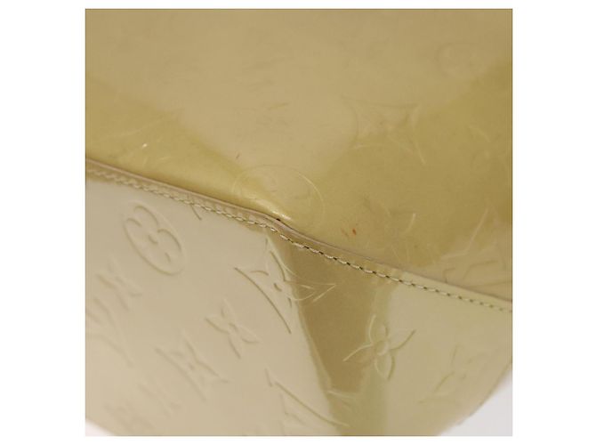 LOUIS VUITTON Monogram Vernis Reade MM Borsa a Mano Beige M91141 LV Auth 116687 - vista 9