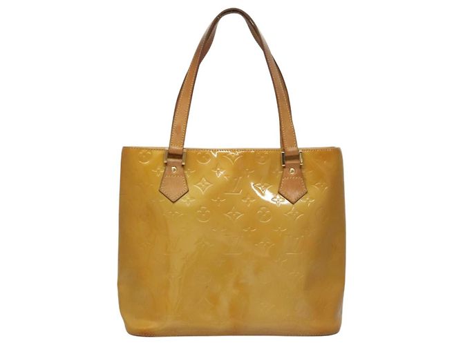 LOUIS VUITTON Handtasche Monogram Vernis Houston Beige M91004 LV Auth 116941 - Ansicht 13