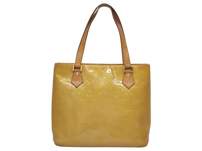 LOUIS VUITTON Handtasche Monogram Vernis Houston Beige M91004 LV Auth 116941 - Ansicht 2