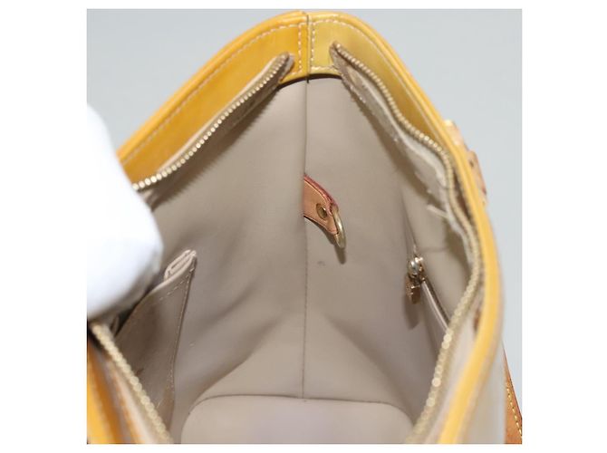 LOUIS VUITTON Handtasche Monogram Vernis Houston Beige M91004 LV Auth 116941 - Ansicht 23