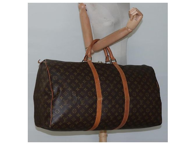 LOUIS VUITTON Monogram Keepall 60 Borsa Boston M41422 LV Auth BD1146 Monogramma - vista 20