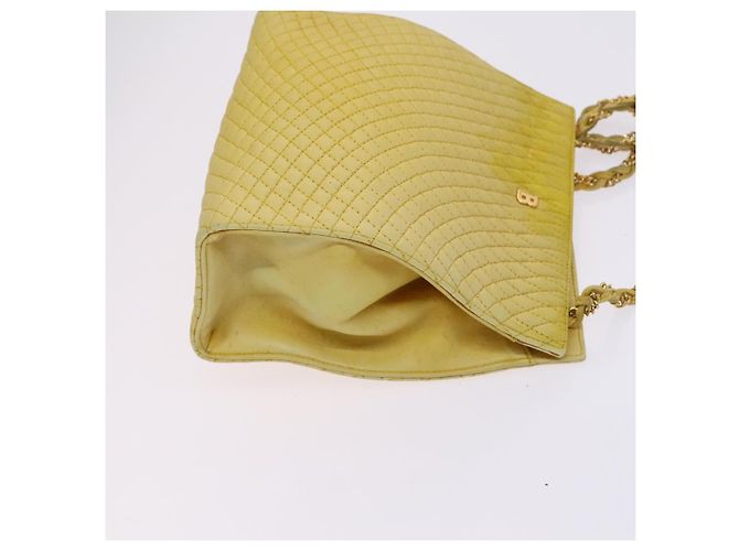 TORY BURCH Borsa Tote Bally in PVC Pelle 2Set Nero Giallo Auth ti2961 - vista 12