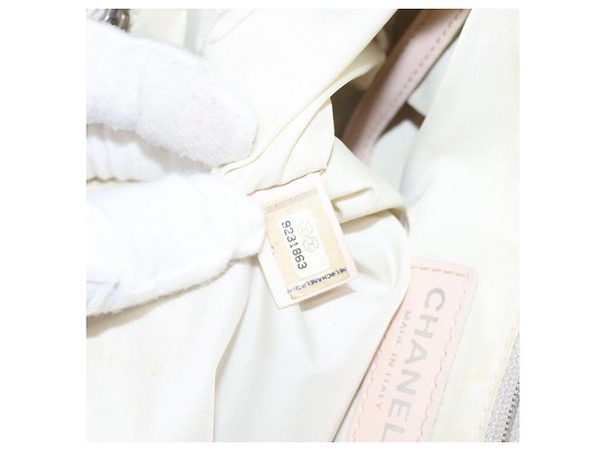 CHANEL Nuova linea di viaggio Borsa Tote in Nylon Rosa CC Auth th5849 - vista 20