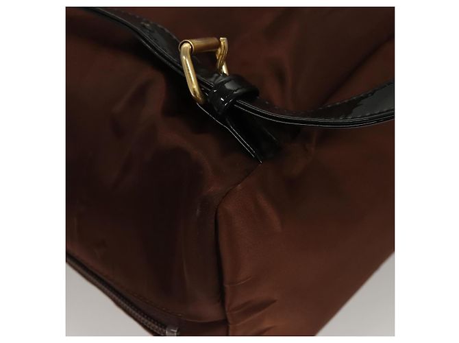 Zaino BALENCIAGA in nylon marrone Auth bs24055 - vista 15