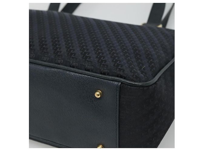 Borsa Tote GUCCI in tela blu navy e oro 001 865 1525 Auth ep8277 D'oro - vista 10