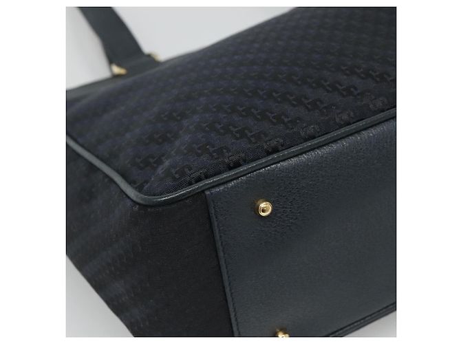 Borsa Tote GUCCI in tela blu navy e oro 001 865 1525 Auth ep8277 D'oro - vista 11