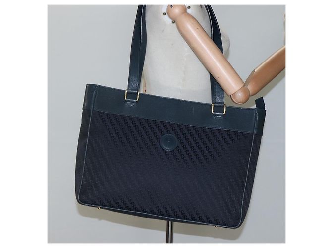 Borsa Tote GUCCI in tela blu navy e oro 001 865 1525 Auth ep8277 D'oro - vista 21