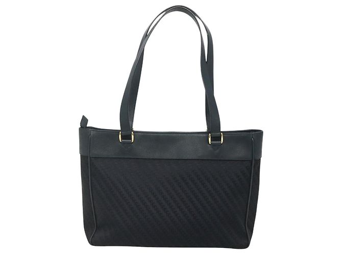 Borsa Tote GUCCI in tela blu navy e oro 001 865 1525 Auth ep8277 D'oro - vista 3