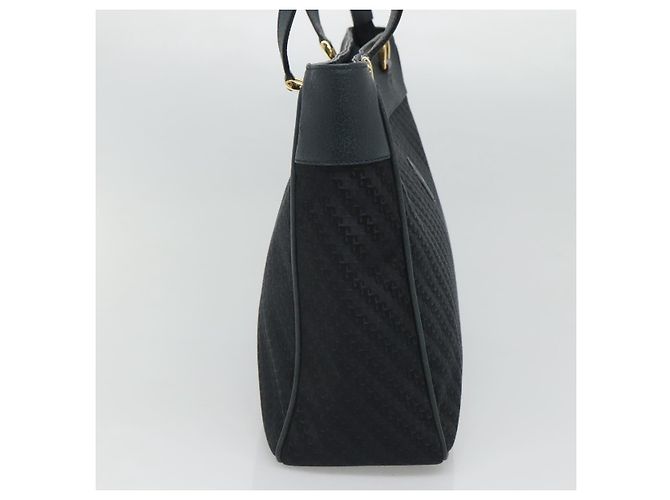 Borsa Tote GUCCI in tela blu navy e oro 001 865 1525 Auth ep8277 D'oro - vista 4