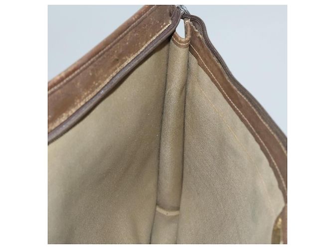 GUCCI GG Supreme Web Sherry Line Borsa PVC Beige Verde 017 115 4126 Auth ki5678 - vista 15