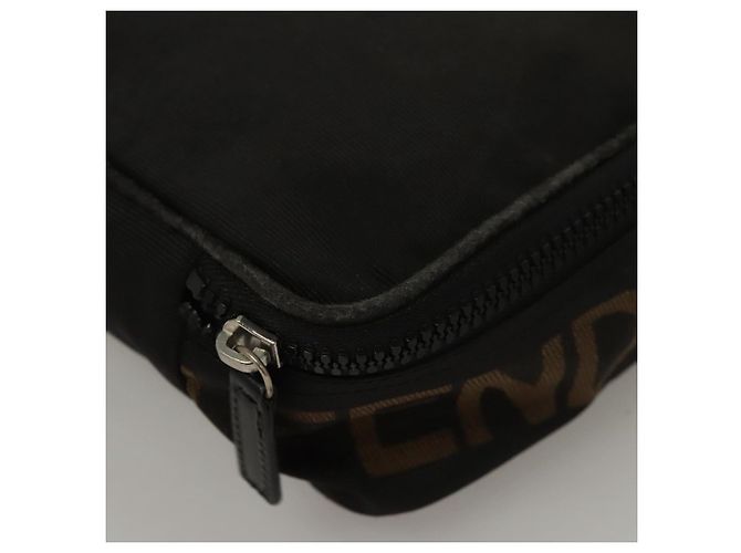 Zucca Borsa a mano FENDI in tela nera Auth bs24044 Nero - vista 11