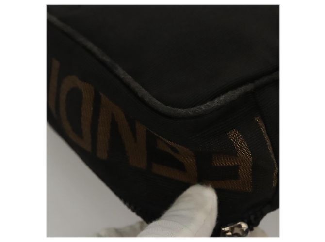 Zucca Borsa a mano FENDI in tela nera Auth bs24044 Nero - vista 12