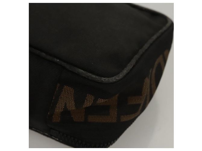 Zucca Borsa a mano FENDI in tela nera Auth bs24044 Nero - vista 13