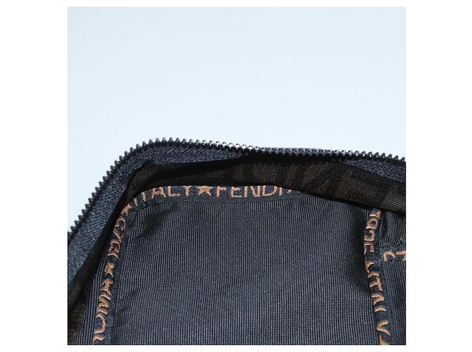 Zucca Borsa a mano FENDI in tela nera Auth bs24044 Nero - vista 18