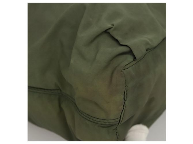 Céline Borsa Tote in Nylon Khaki Auth bs23721 Cachi - vista 10