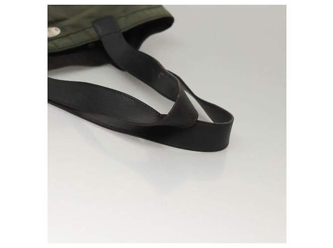 Céline Borsa Tote in Nylon Khaki Auth bs23721 Cachi - vista 7