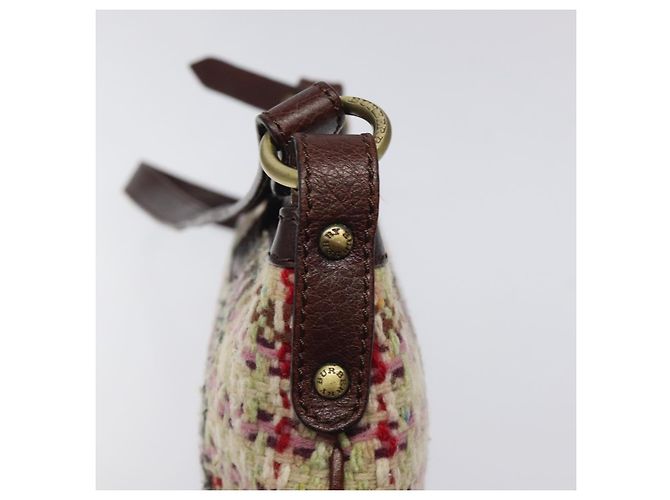 Borsa a Spalla Burberry in Lana Beige Auth BD1264 - vista 14