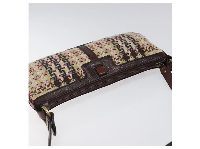 Borsa a Spalla Burberry in Lana Beige Auth BD1264 - vista 6