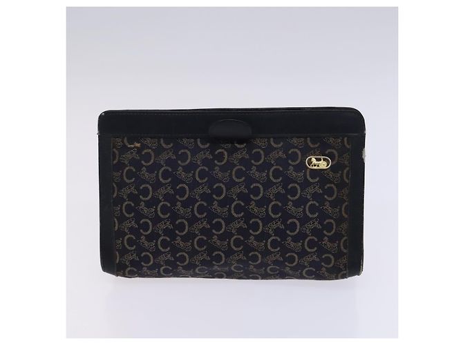 Céline Borsa a Spalla CELINE Macadam Canvas C Sulky 3Set Beige Blu Navy Auth MY087 - vista 16