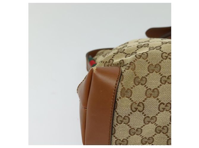 Sac à bandoulière GUCCI GG Canvas Web Sherry Line Beige Rouge Vert 337598 Auth ep8262 - vue 10